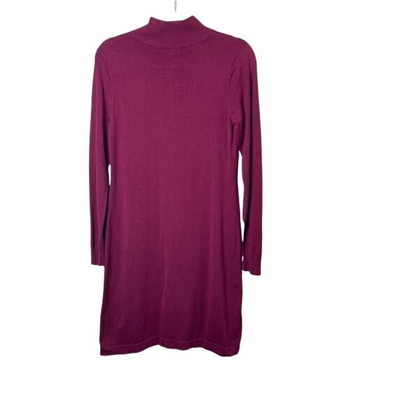Tommy Bahama Women’s Burgundy Quarter Zip High Neck Merlot Sweater Dress SizeS/P - Picture 3 of 8